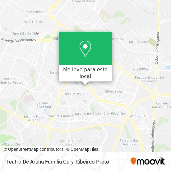 Teatro De Arena Família Cury mapa
