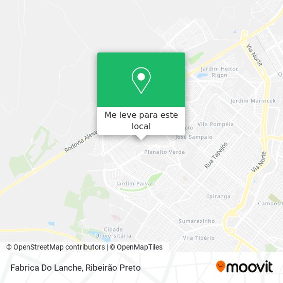 Fabrica Do Lanche mapa