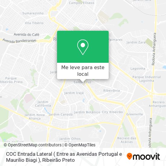 COC Entrada Lateral ( Entre as Avenidas Portugal e Maurilio Biagi ) mapa