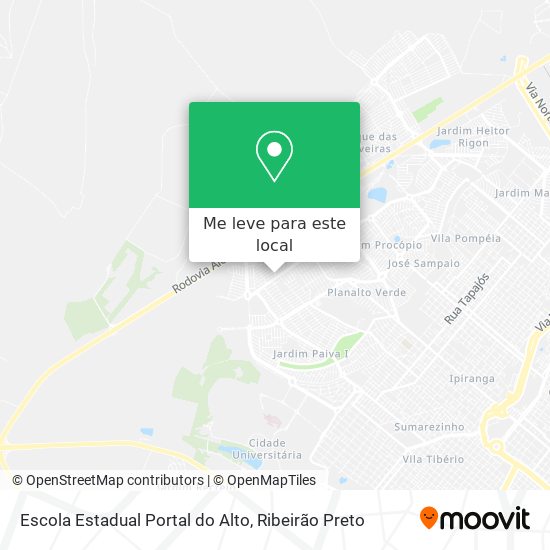 Escola Estadual Portal do Alto mapa