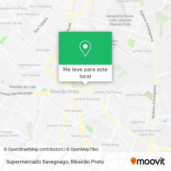 Supermercado Savegnago mapa