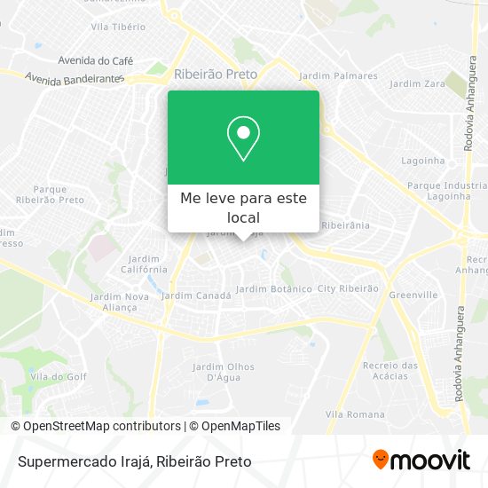 Supermercado Irajá mapa