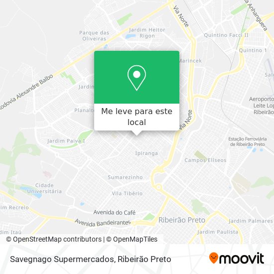 Savegnago Supermercados mapa