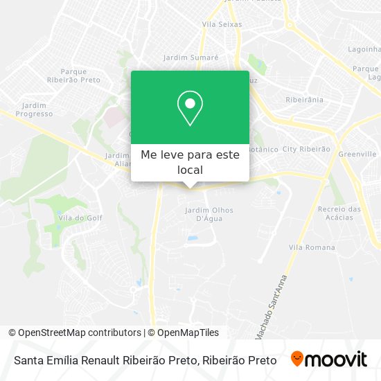 Santa Emília Renault Ribeirão Preto mapa
