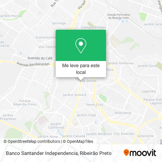 Banco Santander Independencia mapa