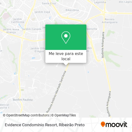 Evidence Condomínio Resort mapa