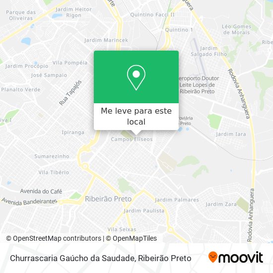 Churrascaria Gaúcho da Saudade mapa