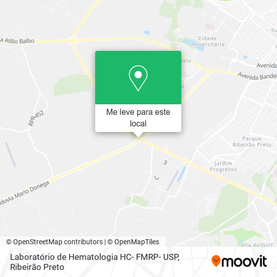Laboratório de Hematologia HC- FMRP- USP mapa