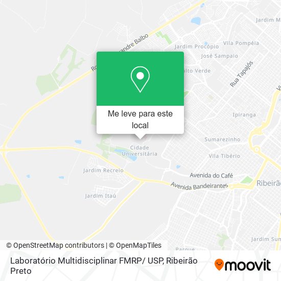 Laboratório Multidisciplinar FMRP/ USP mapa