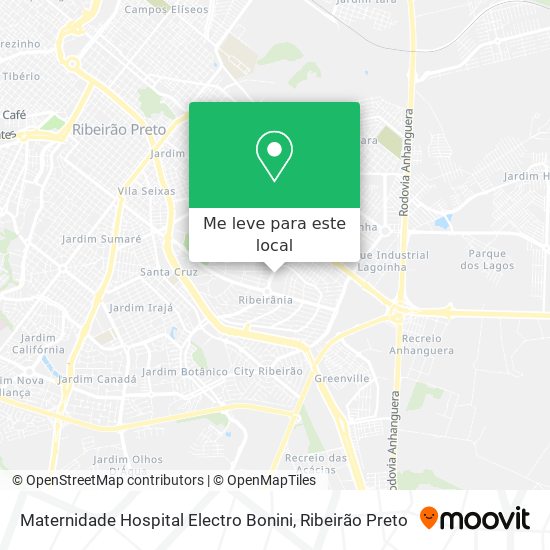 Maternidade Hospital Electro Bonini mapa