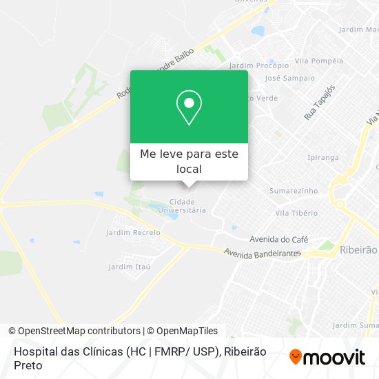 Hospital das Clínicas (HC | FMRP/ USP) mapa
