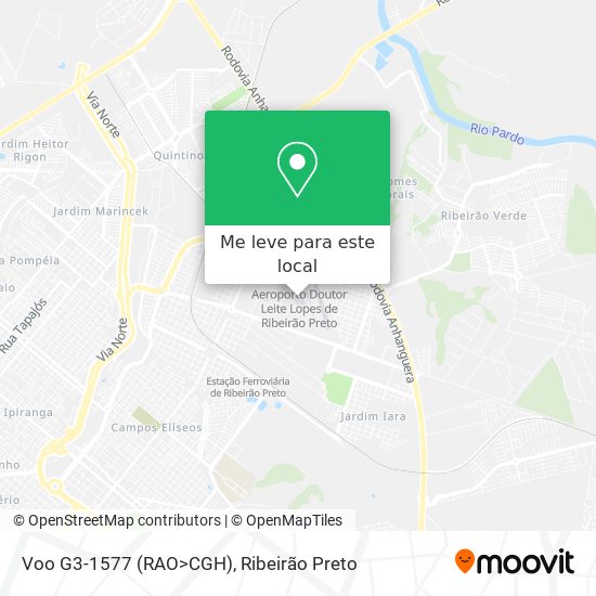 Voo G3-1577 (RAO>CGH) mapa