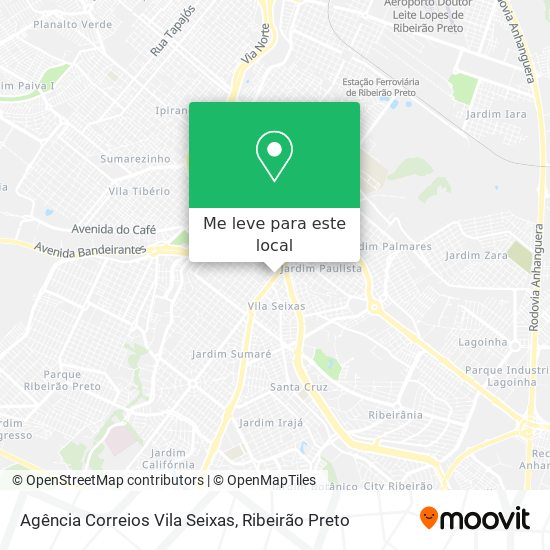 Agência Correios Vila Seixas mapa