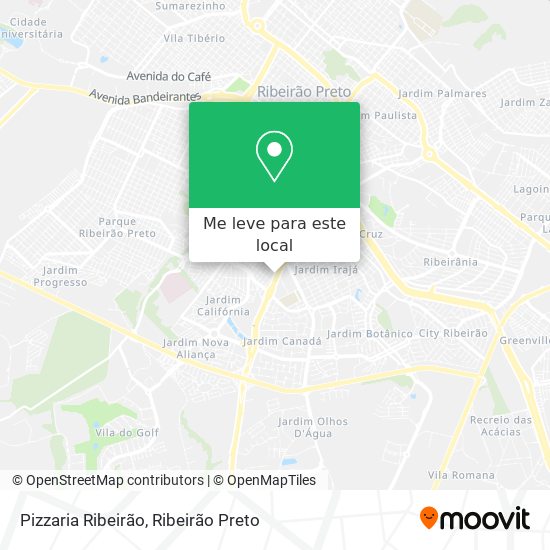 Pizzaria Ribeirão mapa