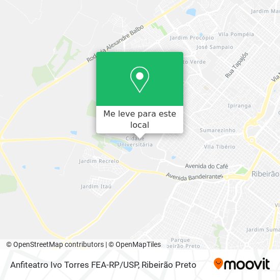 Anfiteatro Ivo Torres FEA-RP / USP mapa