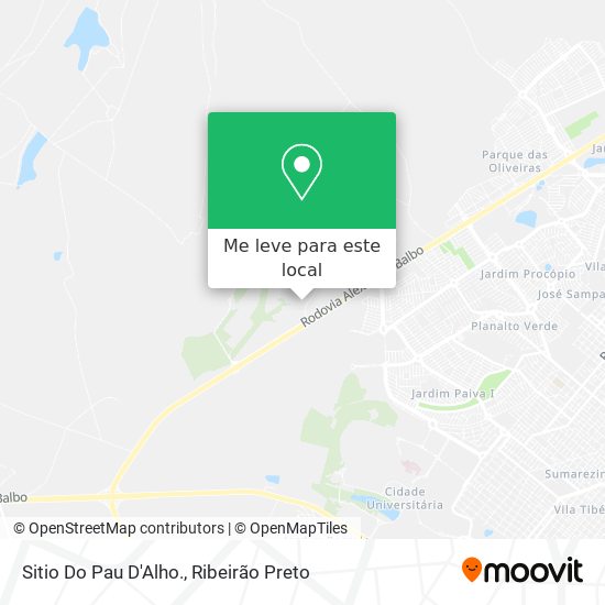 Sitio Do Pau D'Alho. mapa