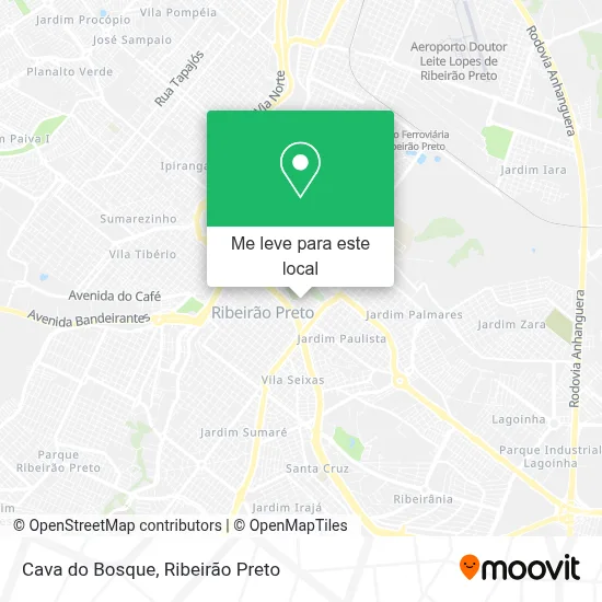 Cava do Bosque mapa