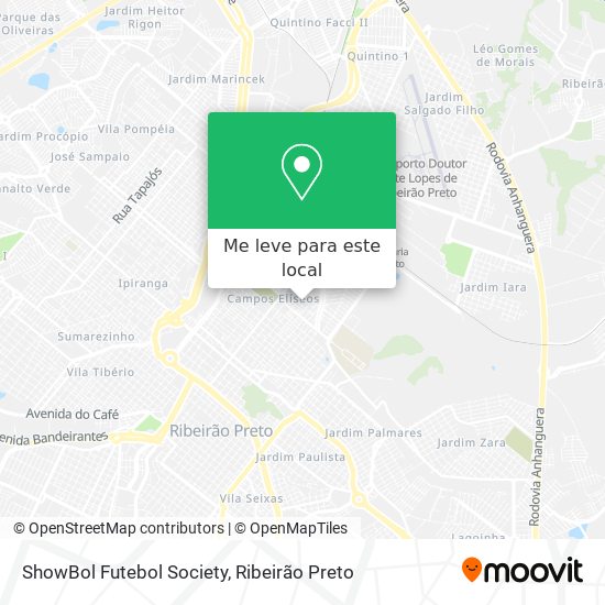 ShowBol Futebol Society mapa