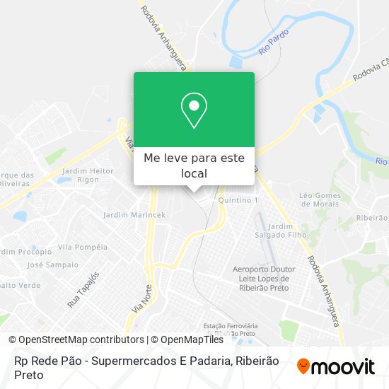 Rp Rede Pão - Supermercados E Padaria mapa