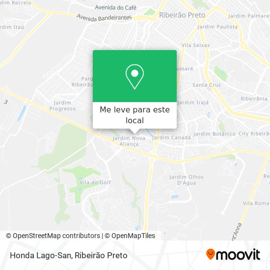 Honda Lago-San mapa