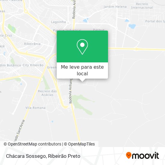 Chácara Sossego mapa