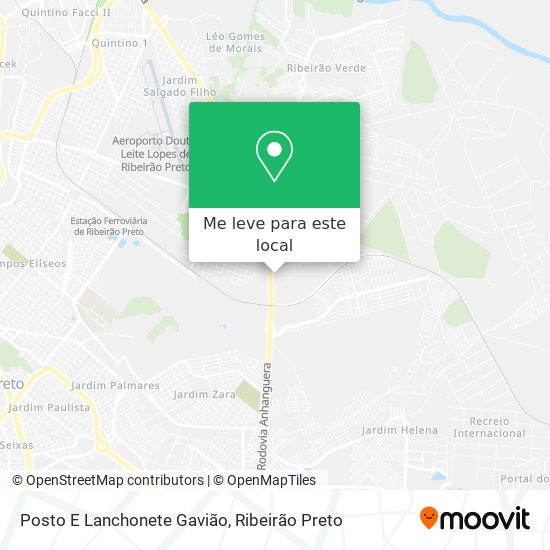 Posto E Lanchonete Gavião mapa