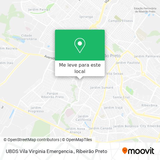UBDS Vila Virginia Emergencia. mapa