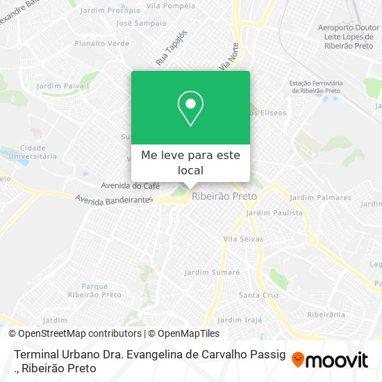 Terminal Urbano  Dra. Evangelina de Carvalho Passig . mapa