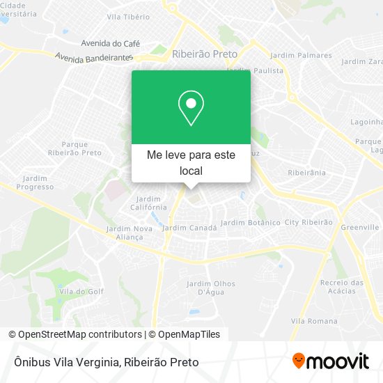 Ônibus Vila Verginia mapa