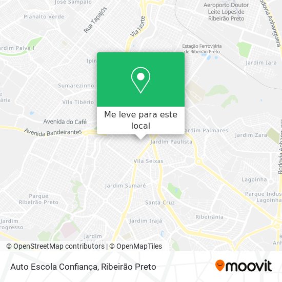 Auto Escola Confiança mapa