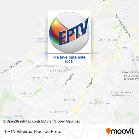 EPTV Ribeirão mapa