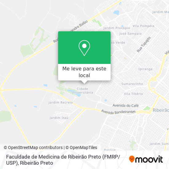 Faculdade de Medicina de Ribeirão Preto (FMRP/ USP) mapa