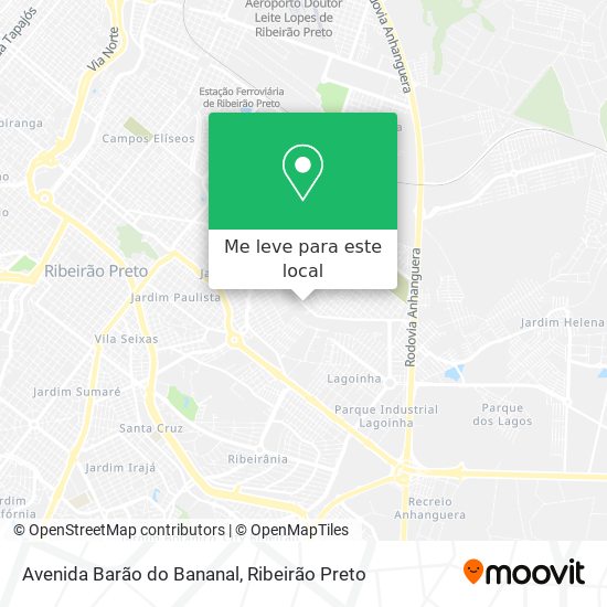 Avenida Barão do Bananal mapa