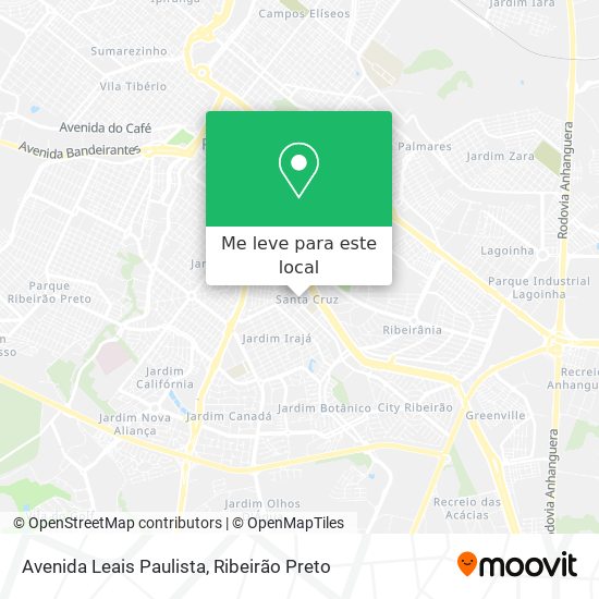 Avenida Leais Paulista mapa