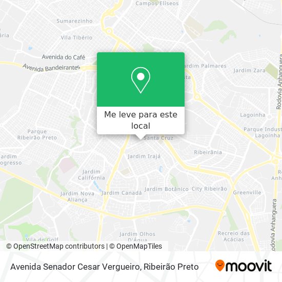 Avenida Senador Cesar Vergueiro mapa