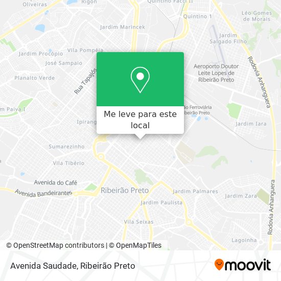 Avenida Saudade mapa