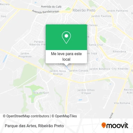 Parque das Artes mapa