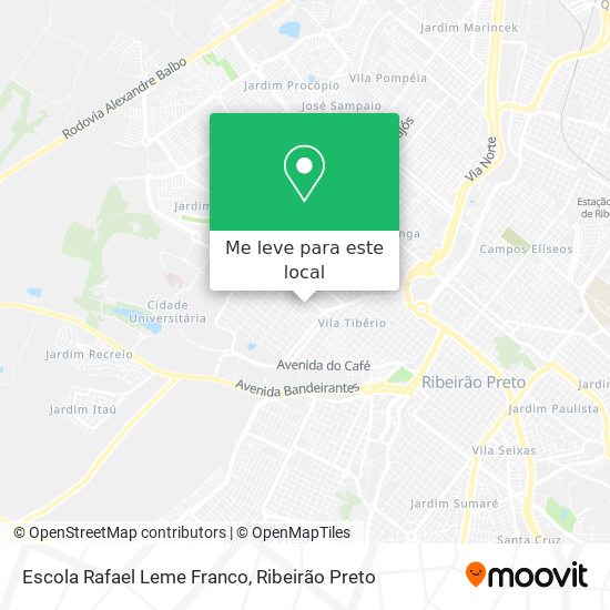 Escola Rafael Leme Franco mapa
