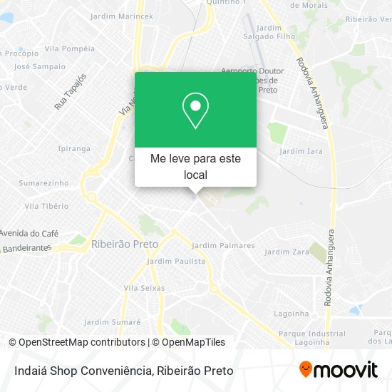 Indaiá Shop Conveniência mapa