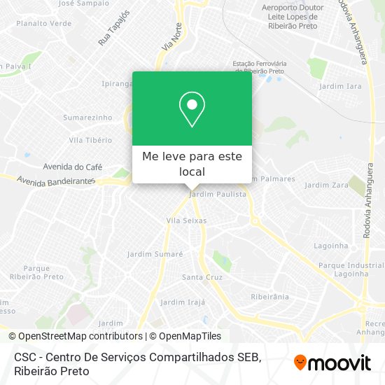 CSC - Centro De Serviços Compartilhados SEB mapa