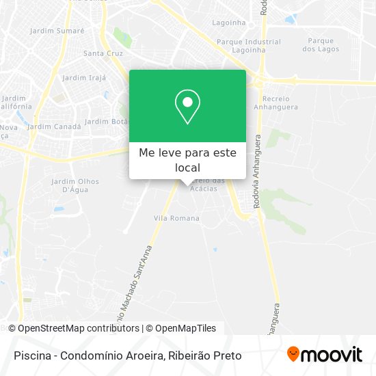 Piscina - Condomínio Aroeira mapa