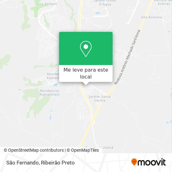 São Fernando mapa