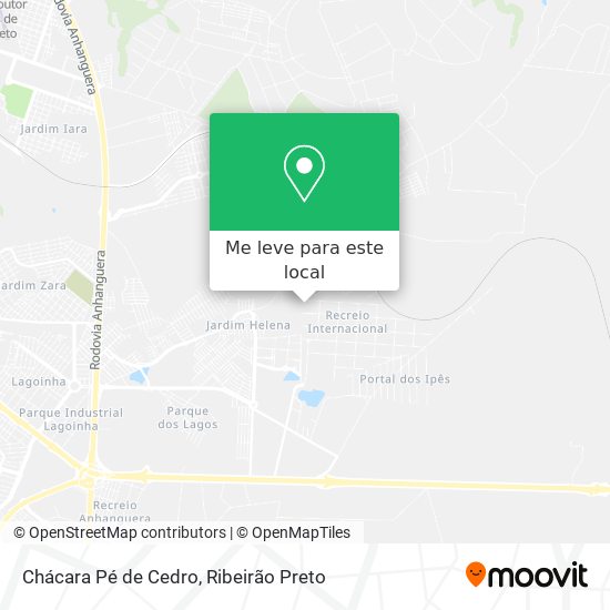 Chácara Pé de Cedro mapa
