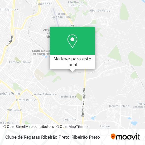 Clube de Regatas Ribeirão Preto mapa