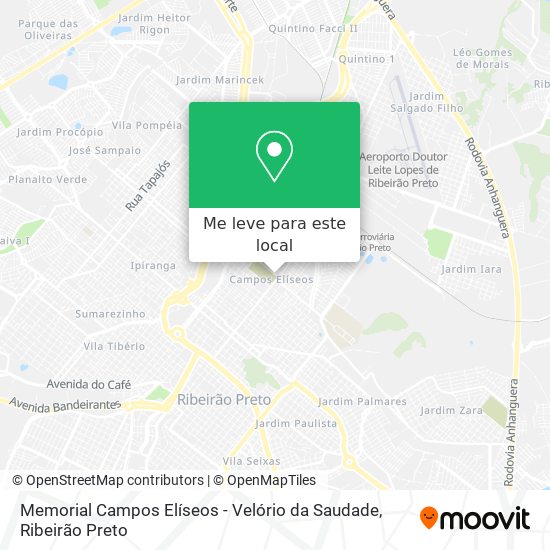Memorial Campos Elíseos - Velório da Saudade mapa