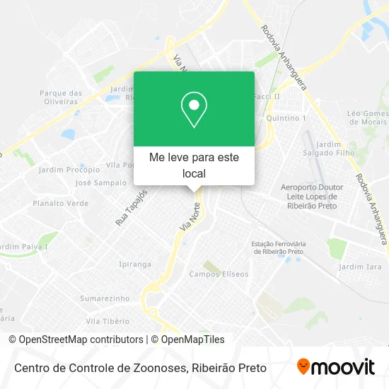 Centro de Controle de Zoonoses mapa