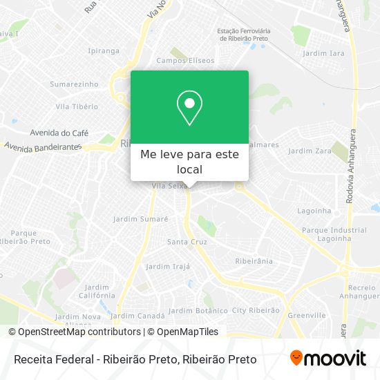Receita Federal - Ribeirão Preto mapa