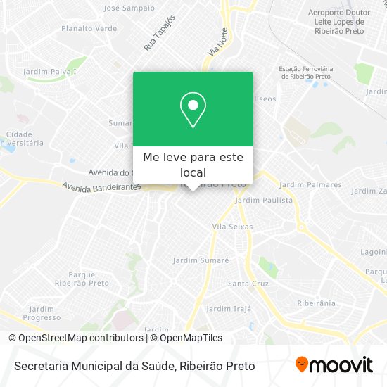 Secretaria Municipal da Saúde mapa