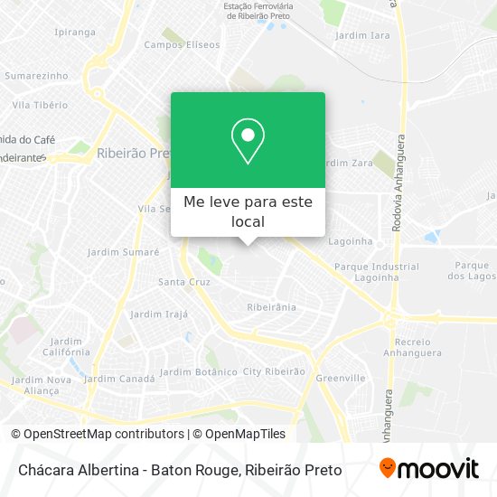Chácara Albertina - Baton Rouge mapa