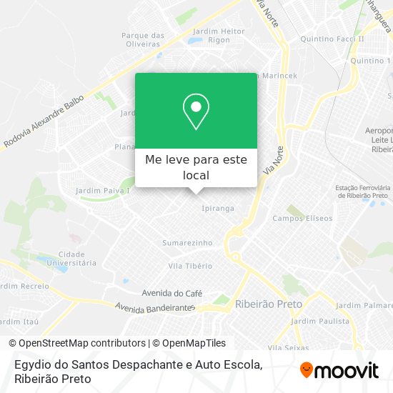 Egydio do Santos Despachante e Auto Escola mapa